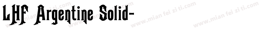 LHF Argentine Solid字体转换
